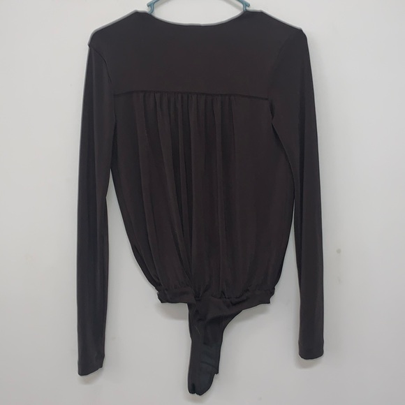 Free People intimatelyTurnt Bodysuit Women’s Size Small Dark Gray - Picture 6 of 10